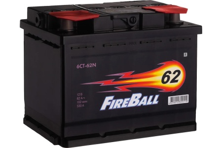 6СТ-62 Fire Ball п/п аккумулятор 530En д242ш175в190