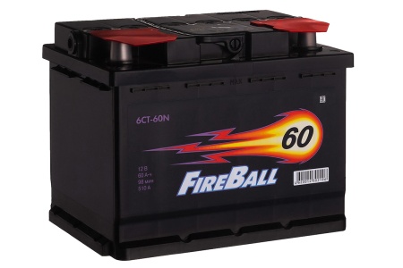 6СТ-60 Fire Ball п/п аккумулятор 510En д277ш175в19