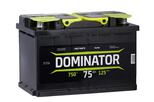 6СТ-75 Dominator о/п аккумулятор 750En д276ш175в190