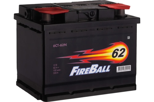 6СТ-62 Fire Ball п/п аккумулятор 530En д242ш175в190